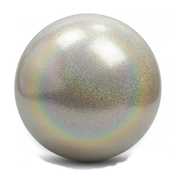 Мяч для гимнастики Pastorelli Glitter HV FIG 180мм 400г 03180 Silver серебристый голографический