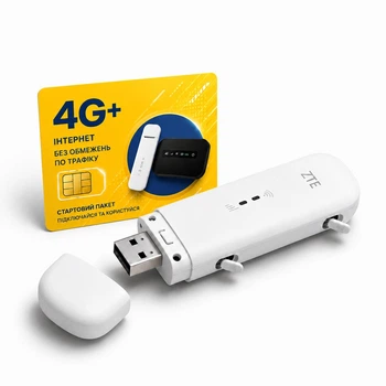 Мобільний 4G USB Wi-Fi модем/роутер ZTE MF79U + Оплачений 1 місяць безлімітного інтернету Lifecell у подарунок