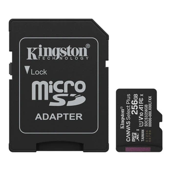 Карта пам'яті Kingston microSD 256GB C10 UHS-I A1 V10 R150MB/s + SD