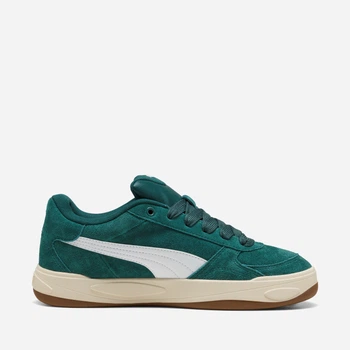 Мужские кеды кожаные низкие Puma Park Lifestyle II SD 40730704 42 (8UK) 27 см Зеленые, белые (4070032650944)