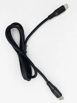USB кабель Avantis AC-87cc PD Силиконовый черный 1 метр 60W Type-c к Type-c