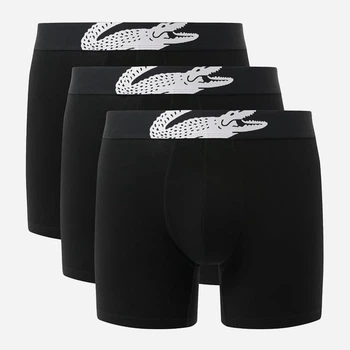 Набор трусов боксеров мужских хлопковых Lacoste 320111867 3XL 3 шт Черный (1162650750)