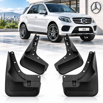 Бризковики для Mercedes-Benz GLE (W166) 2015-2019 Модельні Комплект 4 шт версія без підніжки (OEM: A1668901000)