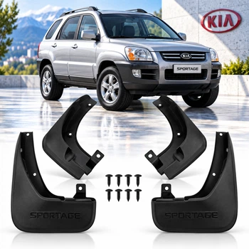 Бризковики для Kia Sportage (JE / KM) 2004-2010 Модельні Комплект 4 шт (OEM: 86831-1F010, 86832-1F010, 86841-1F010, 86842-1F010)