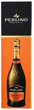 Вино ігристе Perlino Prosecco DOC біле екстрасухе 0.75 л 11% у подарунковій упаковці (8000428032852)