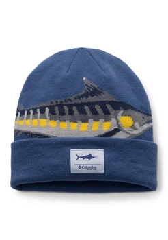 Вязаная шапка бини Columbia с рисунком 1162649472 (Синий One size)