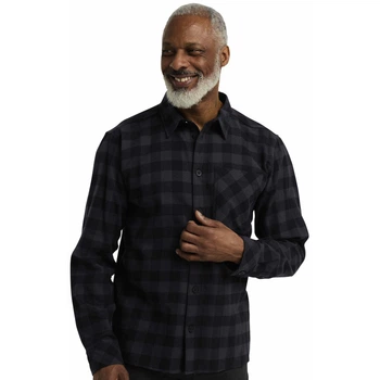 Сорочка з довгим рукавом LITE FLANNEL SHIRT M Jack Wolfskin A65026_T0156 60 Чорний (4064886564403)