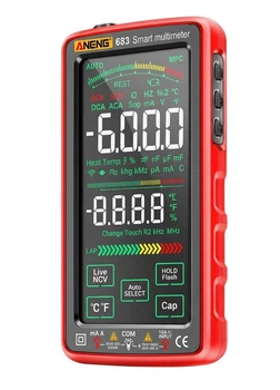 Мультиметр 683 ANENG True RMS, 6000 отсчётов сенсорный NCV аккумуляторный