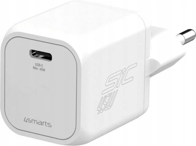 Ładowarka 4smarts PDPlug SiC USB-C 45W Biały (4252011914654)