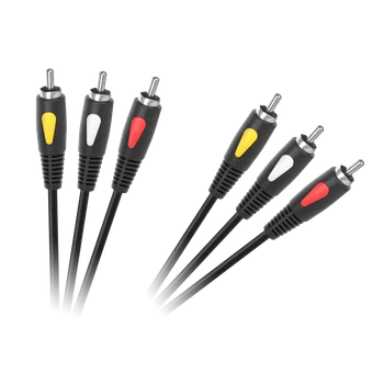 Кабель RCA 3RCA-3RCA 1.0м Cabletech Eco-Line (KPO4002-1.0)