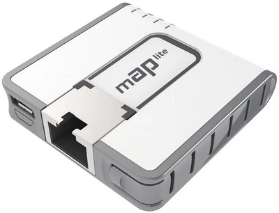 Точка доступу Mikrotik RBmAPL-2nD mAP lite with 650Mhz CPU, 64MB RAM, 1xLAN, built-in Dual Chain 2.4 (RBmAPL-2nD)