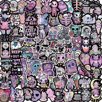 Набір вінілових наклейок у пастельно-готичному стилі (Pastel Goth) 50 шт PMS029