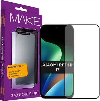Захисне скло для смартфона MAKE Xiaomi Redmi 17 Black (MGF-XR17)