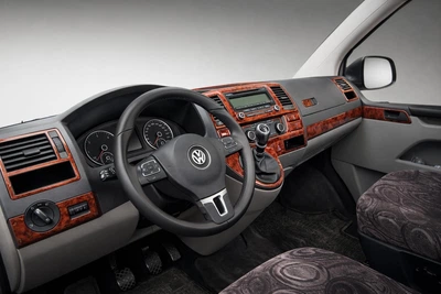 Накладки на Панель Приборов Титан для Volkswagen T5 2010-2015 гг