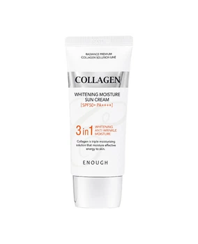 Солнцезащитный крем для лица с морским коллагеном Enough Collagen Whitening Moisture