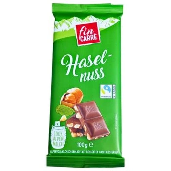 Шоколад молочний Fin Carre Haselnuss з лісовими горіхами 100 г