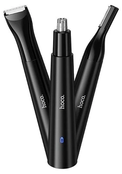 Тример Hoco HP37 3in1 Multi-functional Nose Hair Trimmer 350mAh Black