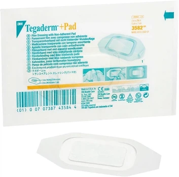 Лейкопластир Tegaderm Друга шкіра + Pad 3M 5 см х 7 см (3582E)