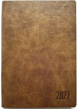 Ежедневник 2027г. Bourgeois А-5 к/з, интегральная обл. 9955 =