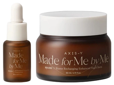 Zestaw do pielęgnacji twarzy Axis-Y Biome Recharging Night Renewal Balsam na noc 80 ml + Koncentrat z pantenolem 8 ml (8809634610324)
