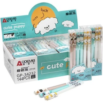 Ручка гелевая cute puppy пиши стирай 0 5мм синяя 12 шт