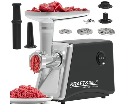 Электрическая мясорубка 2000 Вт. Kraft&Dele KD4143 кухонная для мяса и фарша