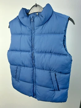 Жилетка для хлопчика MANGO, жилет, безрукавка, 5-6 років, 110-116 см, синя