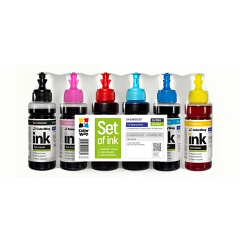 Комплект чорнила ColorWay для Epson EW810 BK/C/M/Y/LC/LM Водорозчинні 6 x 100 ml (CW-EW810SET01)