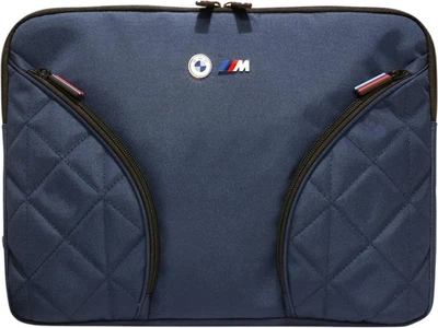 Etui na laptopa BMW Nylon Pockets&Metal Logo Sleeve 14" Navy (BMCS14PNYPOV)