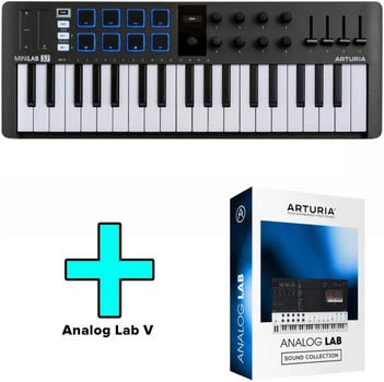 MIDI-клавиатура Arturia MiniLab 37 (Black) + Arturia Analog Lab V