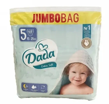 Подгузники Dada extra soft 5 размер 15-25кг 68шт