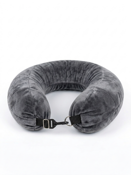 Сумка-подушка для путешествий на шею 79×18 см с двумя ремешками серая (rBPillow-2000)