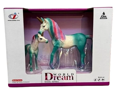 Набор фигурок Единорог 2 шт, зеленый, Dino Toys 55620