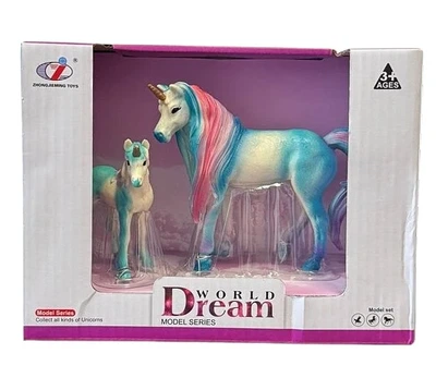 Набор фигурок единорогов Голубая сказка, синий, Dino Toys