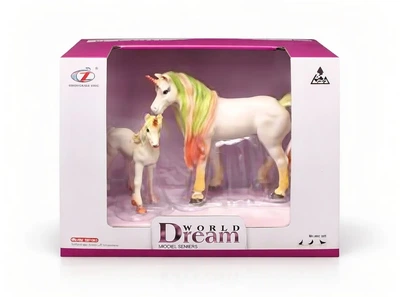 Набор фигурок Единорог Нежность 2 шт, желтый, Dino Toys 55668