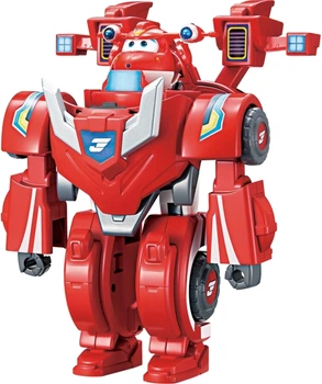Игровой набор трансформер Super Wings Super Robot Suit Джетт 18 см ударопрочный пластик