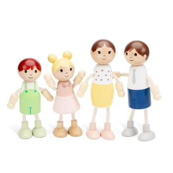 Набор деревянных кукол для кукольного домика, New Classic Toys