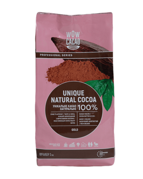 Какао порошок WOW CACAO натуральный 22/24 100% 1000 г (22241001)