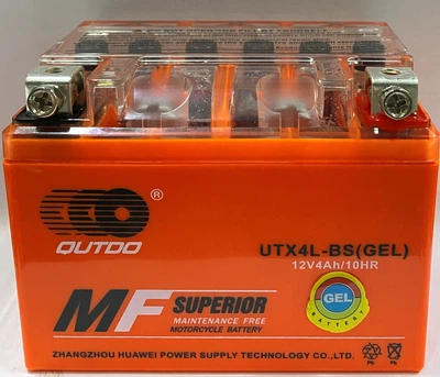 Аккумуляторная батарея Outdo YTX4L-BS GEL 113*70*87