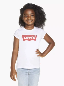Детская футболка для девочки Levi's 100899130 116-122 см Белая (1160642497)