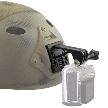 Кріплення для екшн-камери GoPro на NVG адаптер тактичного шолома/каски, чорний тримач для камери на ПНБ рейки
