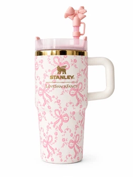 Термокружка с трубочкой Stanley 1913 x LoveShackFancy Holiday Quencher ProTour Flip Straw 591 мл (100000114540)