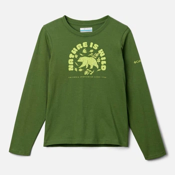 Дитячий лонгслів для хлопчика Columbia 985633863 (S) 132 см Зелений (1159862327)