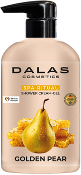 Dalas Cosmetics Крем-гель для душу GOLDEN PEAR, 550 мл