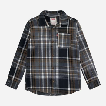 Подростковая теплая рубашка в клетку для мальчика Levi's 523280142 140-146 см Разноцветная (1159863411)