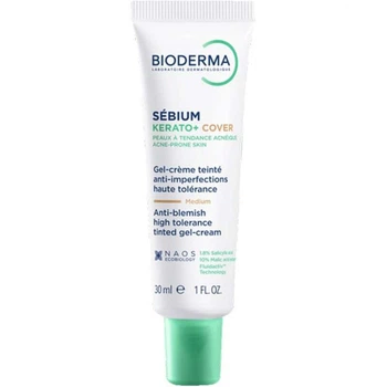 Тонуючий гель-крем для обличчя Bioderma Sébium Kerato+ Cover Anti-Blemish Medium, 30 мл