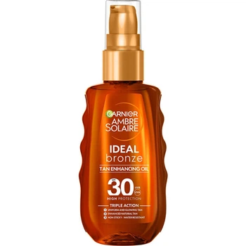 Солнцезащитное средство для загара Garnier Ambre Solaire Ideal Bronze SPF30, 150 мл