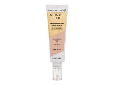 Тональный крем Max Factor Miracle Pure Skin-Improving SPF30, 40 Light Ivory, 30 мл