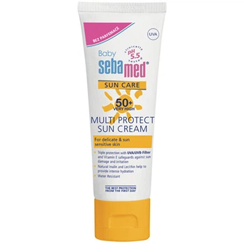 Сонцезахисний крем для дітей Sebamed Baby Multi Protect SPF 50+, без ароматизаторів, 75 мл