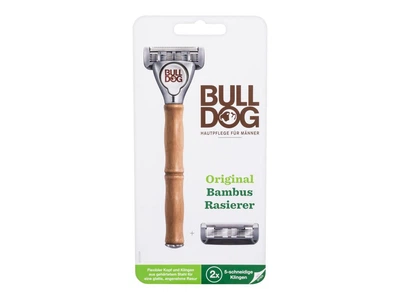 Мужской станок для бритья с 2 запасными головками Bulldog Original Bamboo 2 запасные головки, 1 штука